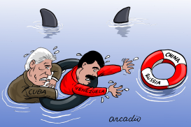 CUBA Y VENEZUELA SE HUNDEN by Arcadio Esquivel