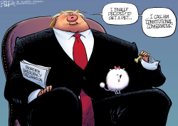 CONSTITUTIONAL LAPDOG by Nate Beeler