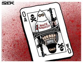 WHITE SUPREMICIST AND JIHADI CARD by Steve Sack