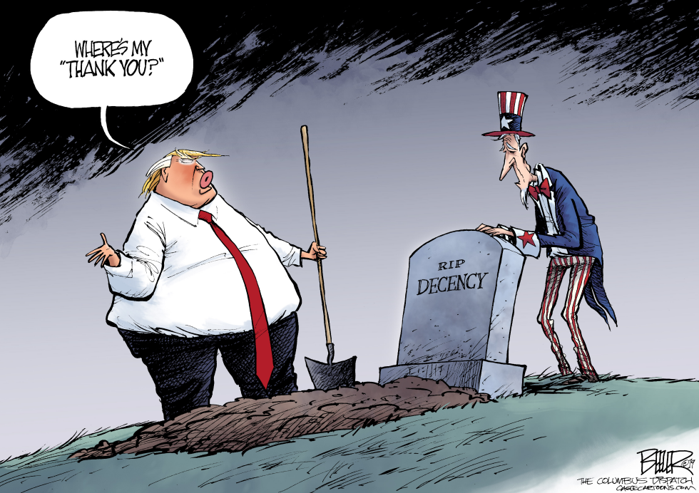  TRUMP AND DECENCY by Nate Beeler