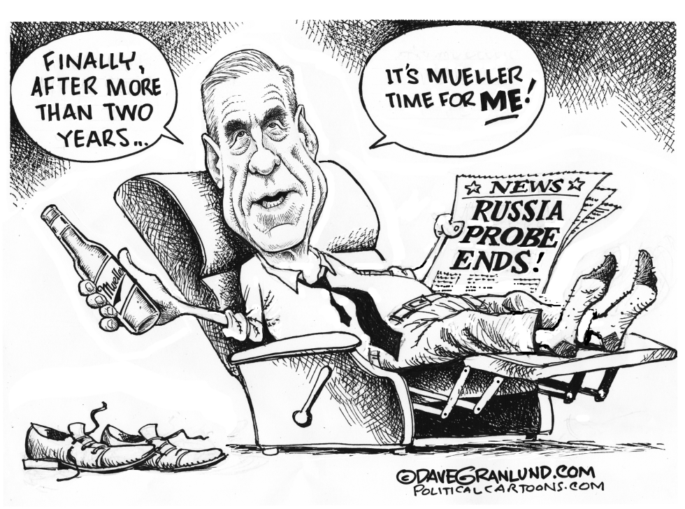  MUELLER RUSSIA PROBE ENDS by Dave Granlund