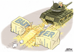 GUNS AND BUTTER TRUMP BUDGET by RJ Matson