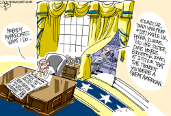 BUSH SPIES ON AMERICANS by Pat Bagley