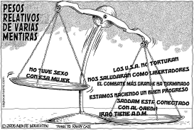 PESOS RELATIVOS DE VARIAS MENTIRAS by Wolverton