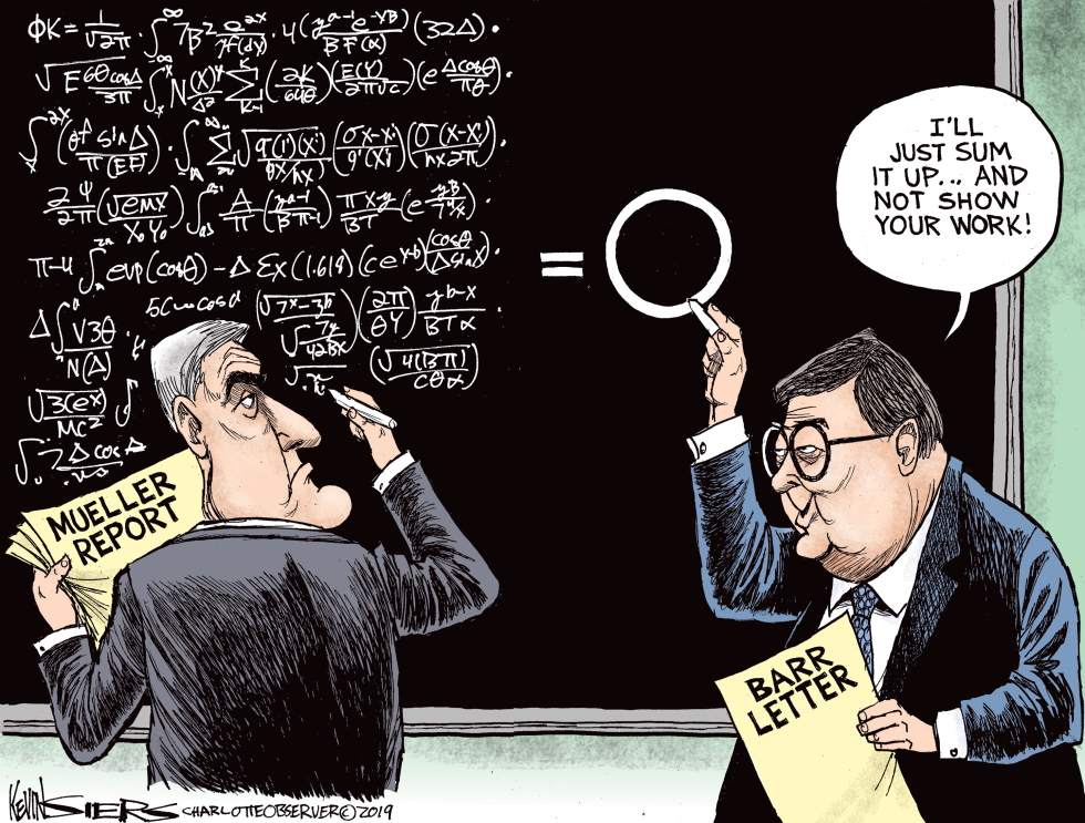  THE MUELLER REPORT AND THE BARR LETTER by Kevin Siers