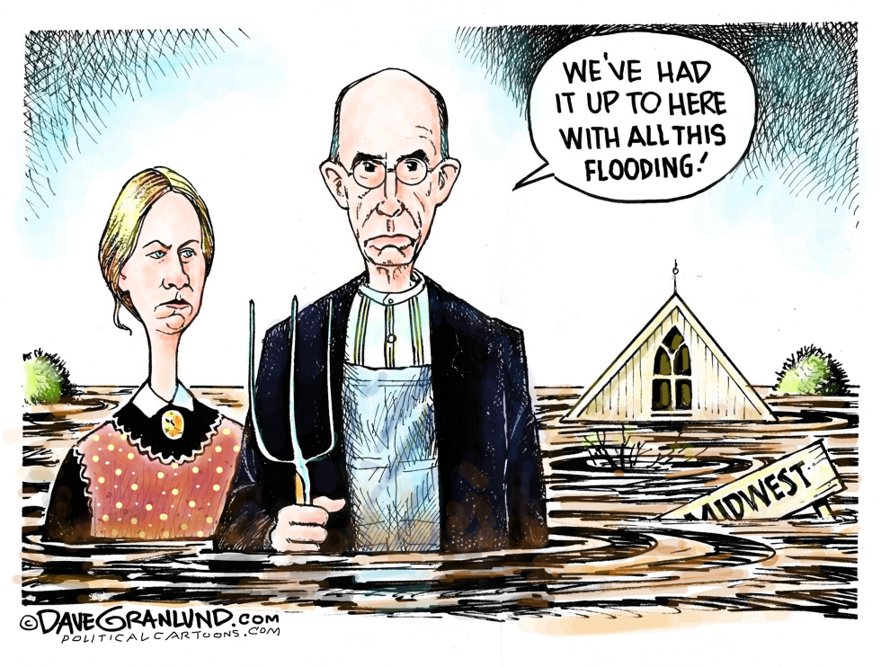  MIDWEST FLOODING AND FARMERS by Dave Granlund