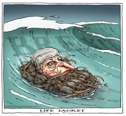 THERESA MAY LIFE JACKET by Joep Bertrams