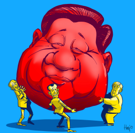 XI JINPING MEETING by Hajo de Reijger