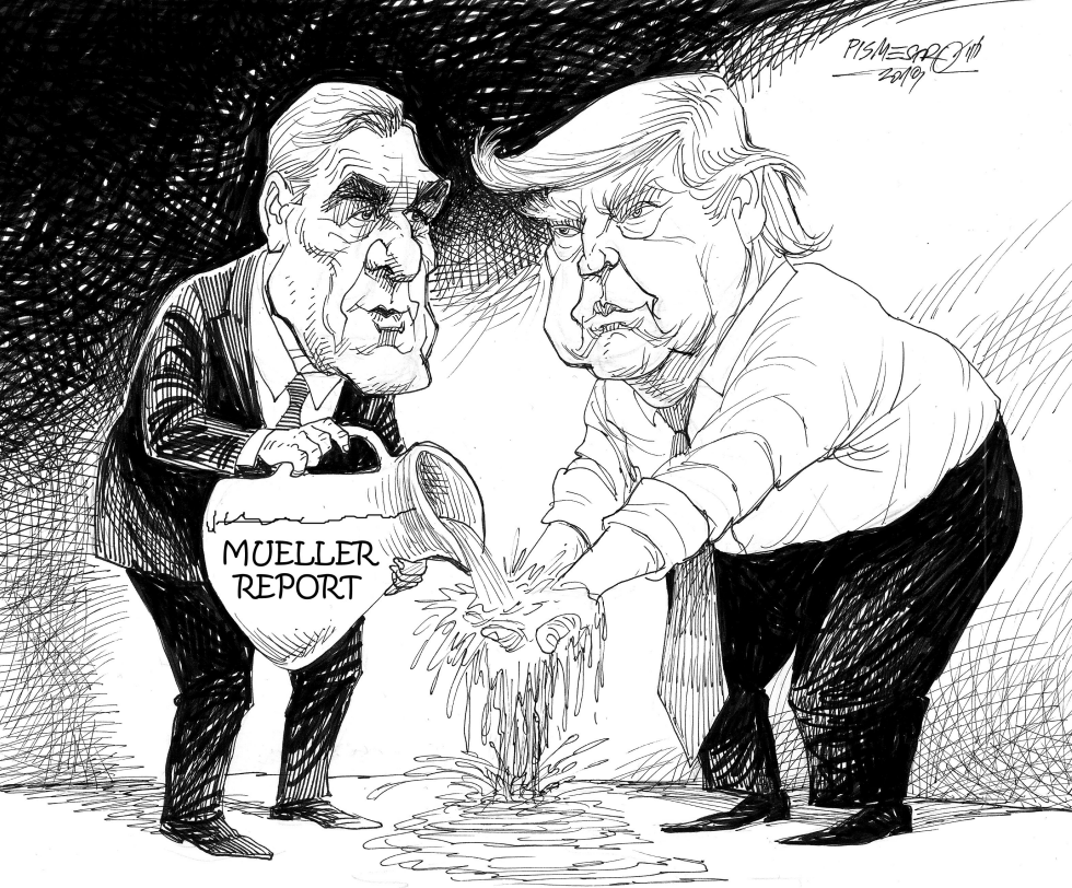  TRUMP WASHES HIS HANDS OF MUELLER by Petar Pismestrovic