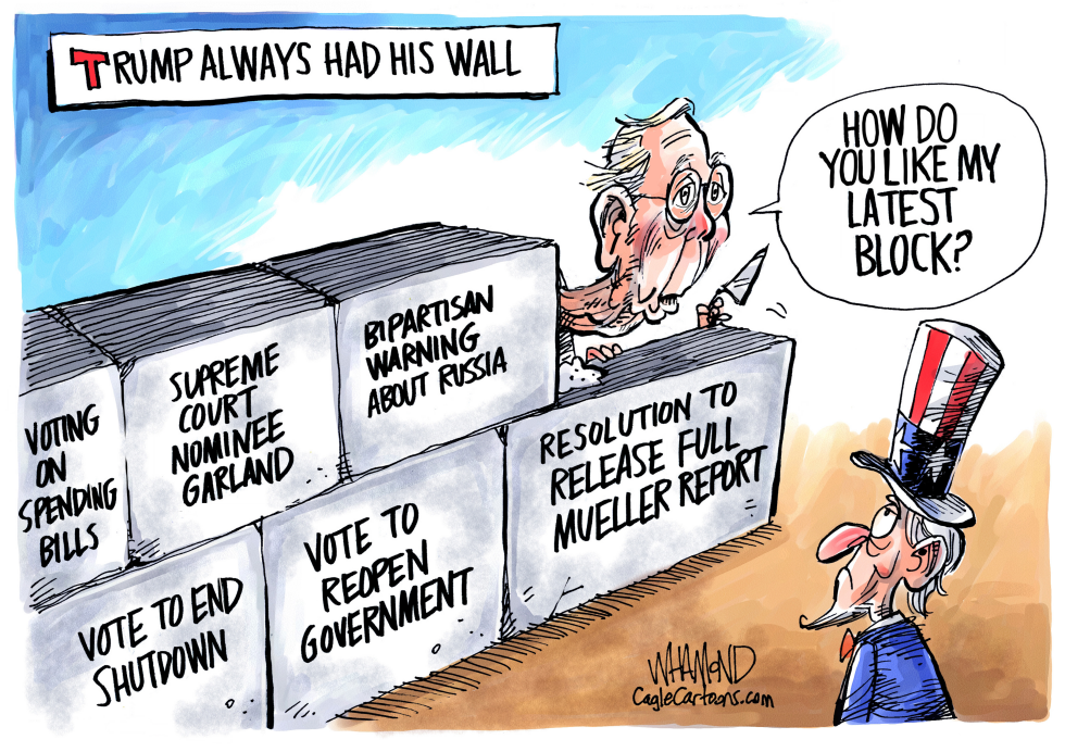  MCCONNELL AND HIS BLOCKS by Dave Whamond