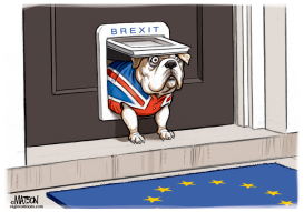 BREXIT BULLDOG by RJ Matson