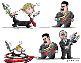 TRUMP, MADURO AND PUTIN by Osmani Simanca