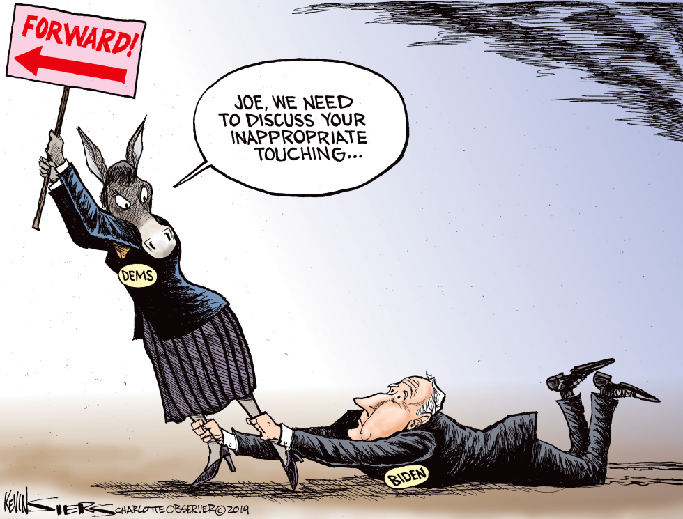  BIDEN'S TOUCHING by Kevin Siers