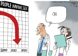 TROUBLING DOWNTURN by Pat Bagley