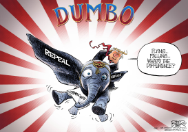 DUMBO TRUMP by Nate Beeler