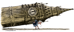 THERESA MAY SUPPORTING GREAT BRITAIN by Daryl Cagle