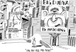 BIG BROTHER BUSH by Pat Bagley