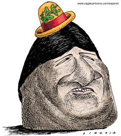 EVO MORALES CARICATURA  by Osmani Simanca