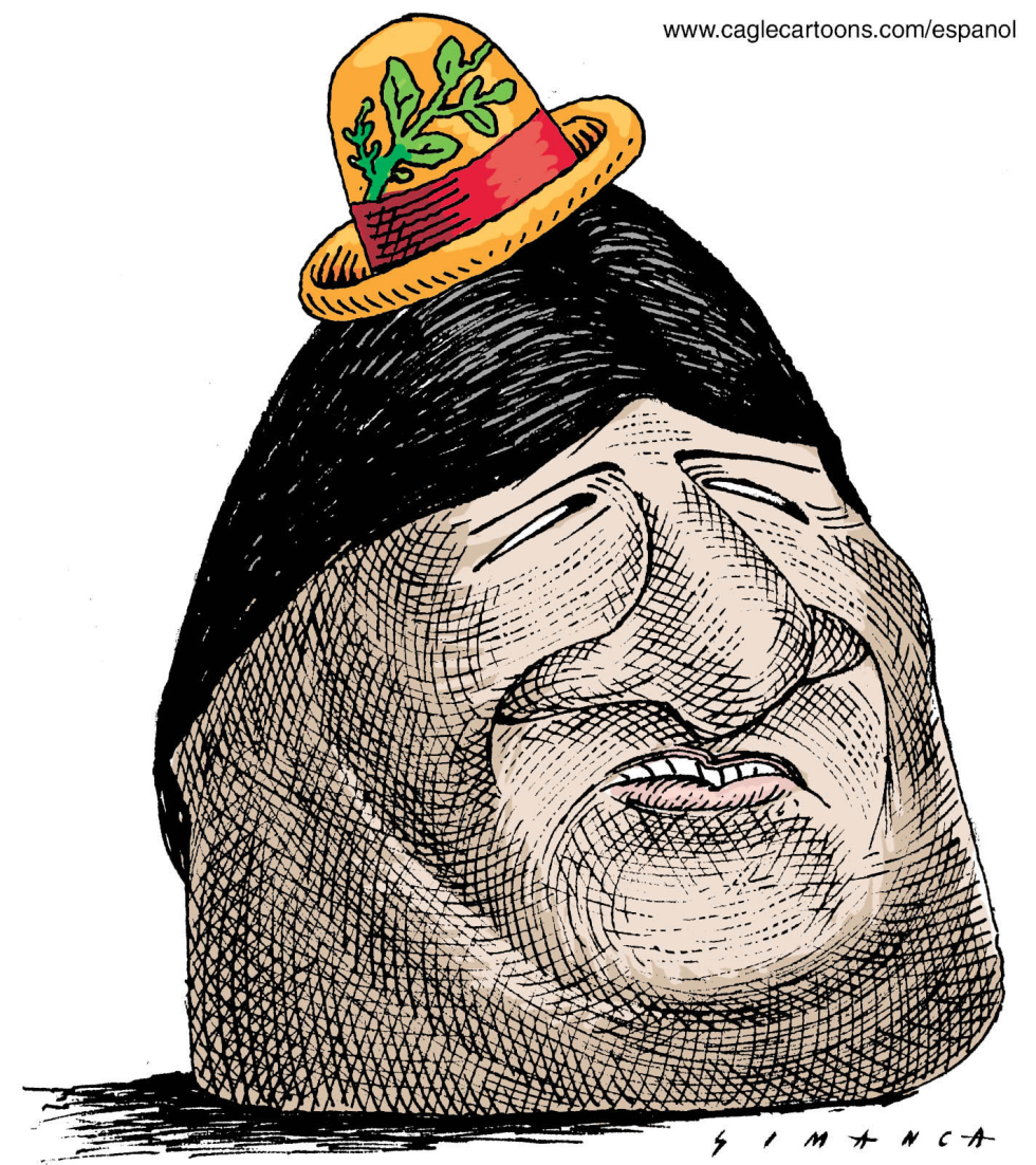  EVO MORALES CARICATURA  by Osmani Simanca