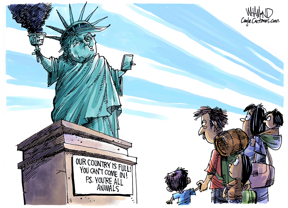  SORRY OUR COUNTRY IS FULL by Dave Whamond