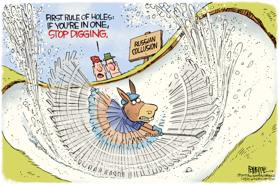  RUSSIAN COLLUSION HOLE by Rick McKee