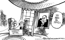 NIXON PROUD by Mike Keefe