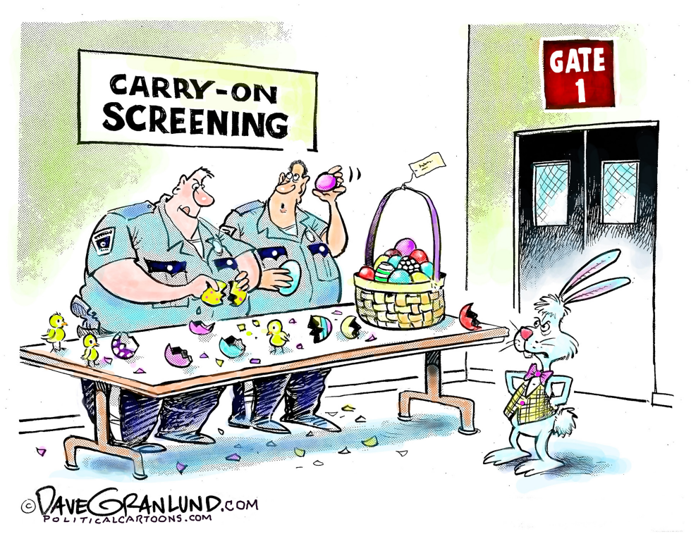  EASTER AIR TRAVEL by Dave Granlund