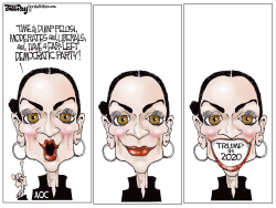 PELOSI AND AOC by Bill Day