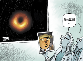 FIRST PICTURE OF A BLACK HOLE by Patrick Chappatte