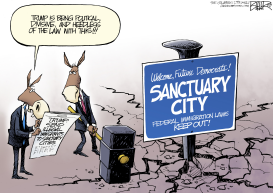 SANCTUARY CITY by Nate Beeler