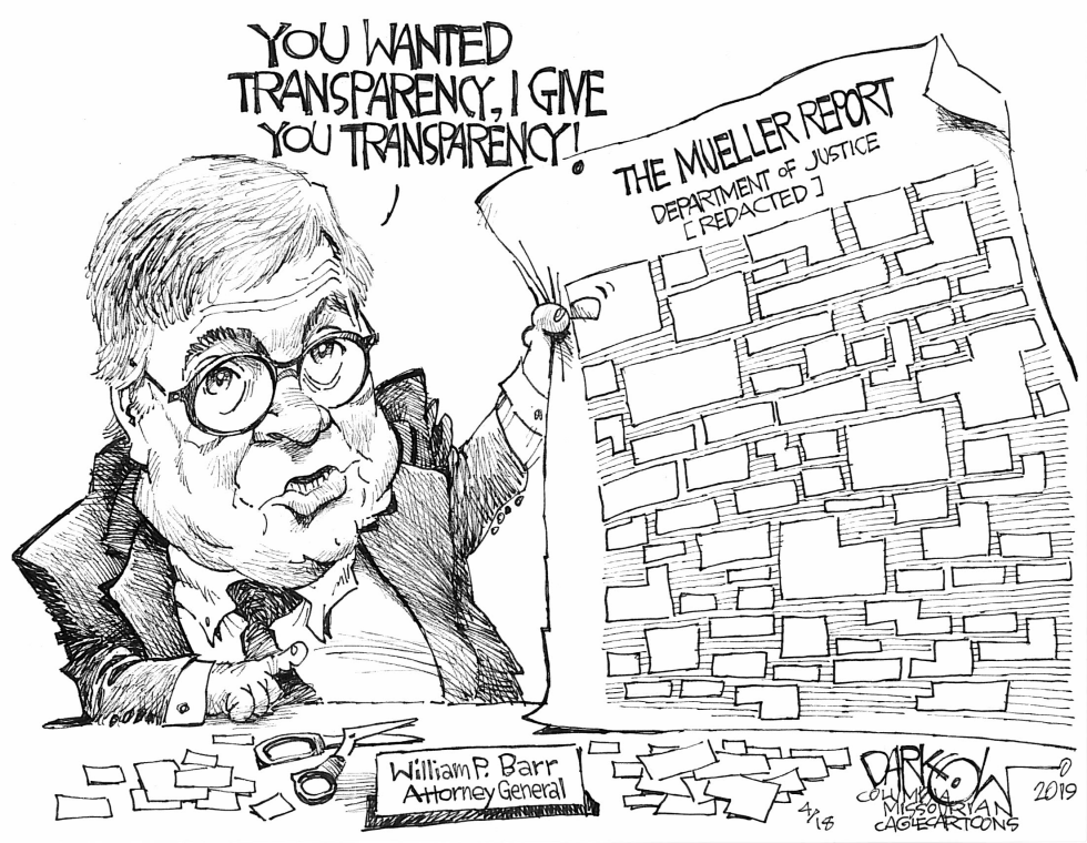  BARR REPORT TRANSPARENCY by John Darkow