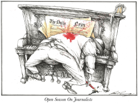 OPEN SEASON ON JOURNALISTS by Dale Cummings