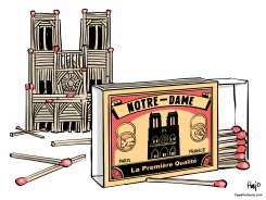 REBUILD FLAMMABLE NOTRE DAME by Hajo de Reijger