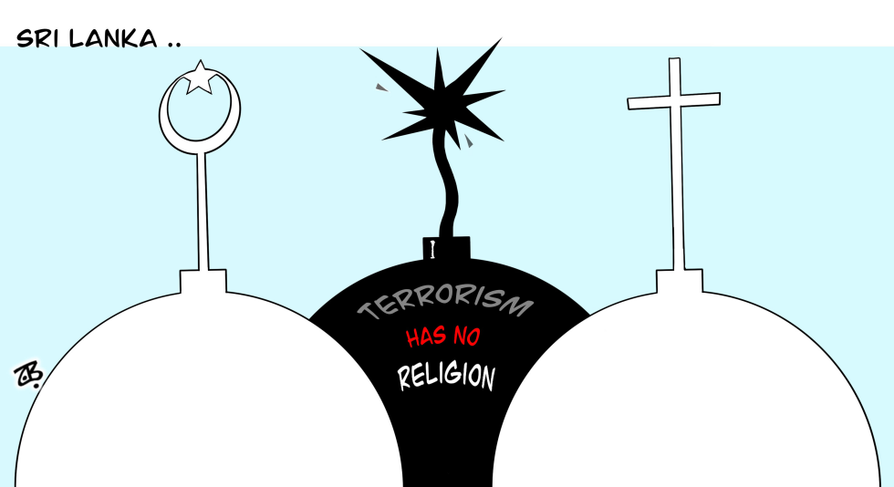  TERROR IN SRI LANKA by Emad Hajjaj