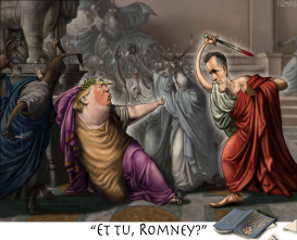 CAESAR TRUMP ROMNEY ET TU BRUTUS by Sean Delonas