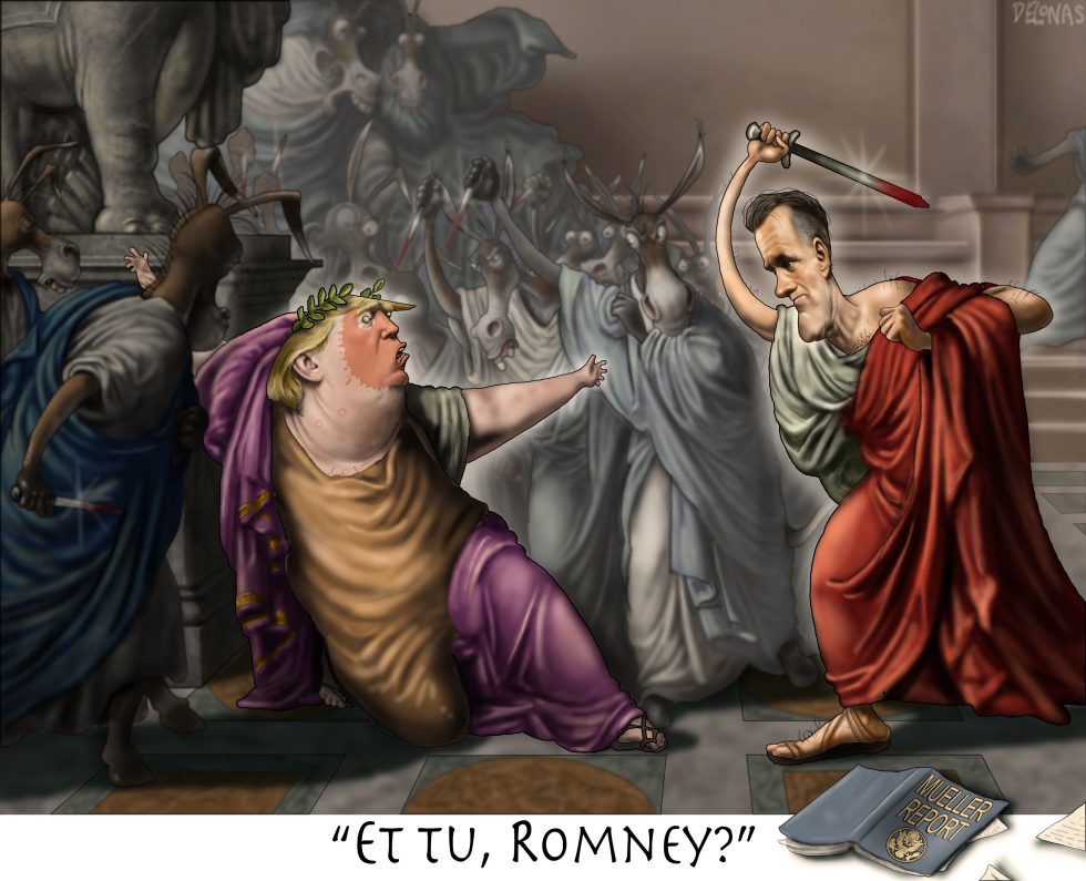  CAESAR TRUMP ROMNEY ET TU BRUTUS by Sean Delonas