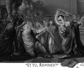 CAESAR TRUMP ROMNEY ET TU BRUTUS by Sean Delonas