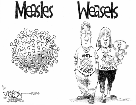 MEASLES WEASELS by John Darkow