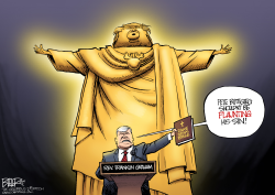 EVANGELICAL IDOLATOR by Nate Beeler