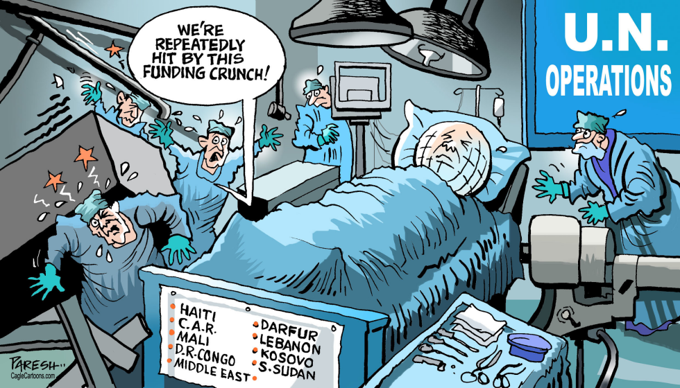  UN FUNDING CRUNCH by Paresh Nath