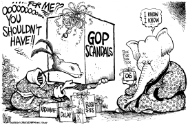 GOP GIFTS TO THE DEMS by Mike Lane