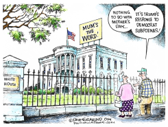 WHITE HOUSE MUM'S THE WORD by Dave Granlund