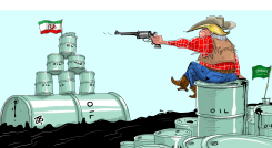 TRUMP BARRELS by Emad Hajjaj