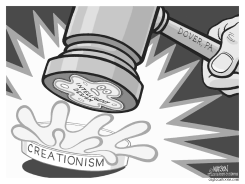 INTELLIGENT DESIGN SQUASHED IN CREATIONISM PETRI DISH by RJ Matson