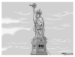 STATUE OF LIBERTY LISTENING POST by RJ Matson