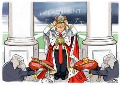 TRUMP CROWNS HIMSELF KING by RJ Matson