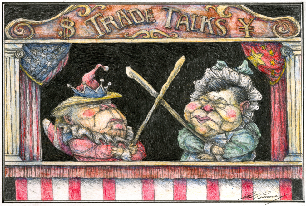  TRADE TALKS AS A PUNCH AND JUDY SHOW by Dale Cummings