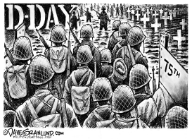 D DAY 75TH ANNIVERSARY 1944 2019 by Dave Granlund