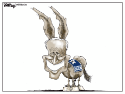 BIDEN DONKEY EARS by Bill Day