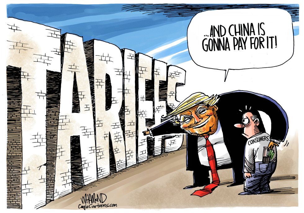  IT WILL BE TARIFFIC by Dave Whamond